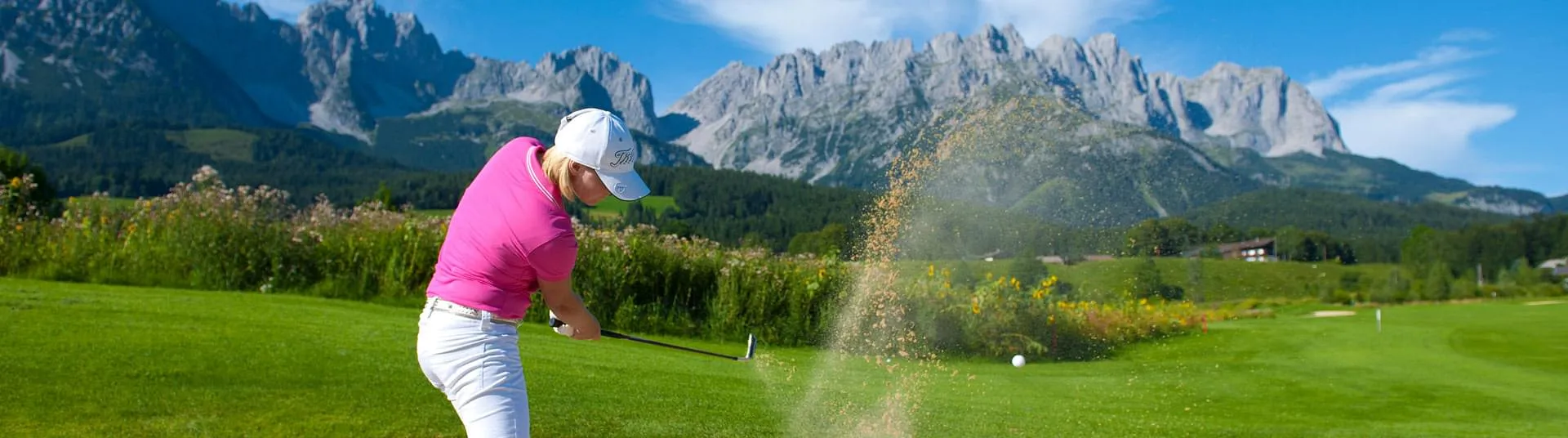 Golfen in absoluter Traumlage am Wilden Kaiser.