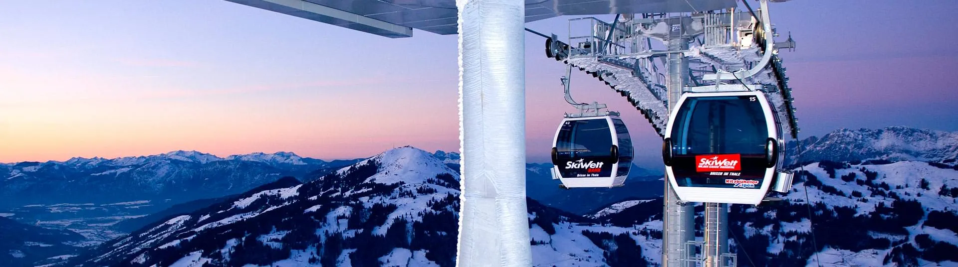 Die Gondelbahn der Skiwelt