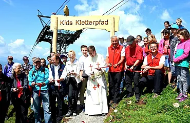Neueröffnung vom Kids Kletterpfad am Kitzbühler Horn