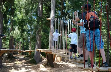 Niederseilgarten auf Timoks Alm - Steuböden Fieberbrunn